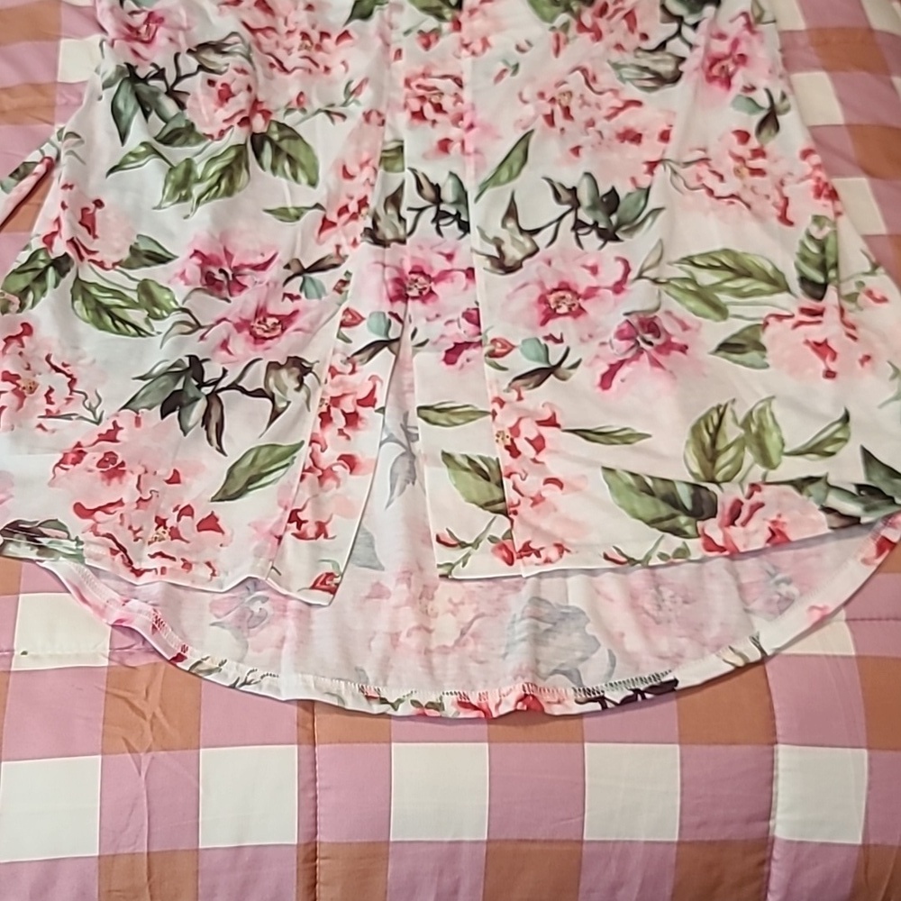 Mumu floral poly knit tie waist robe - Picture 7 of 8